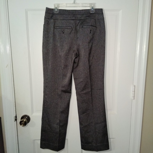 Black and white print satin dress pants - Picture 3 of 5